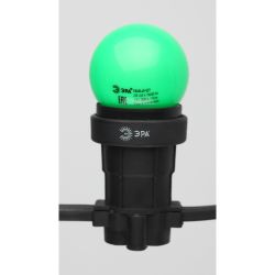 Лампа светодиодная ЭРА STD ERAGL45-E27 1Вт шар зеленый для белт-лайт Е27 | Лампы светодиодные Белт-Лайт