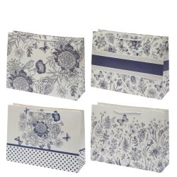 GAEM Пакет подарочный M (бумага 210г/м2, блок 12шт), L32 W10 H26 см, 4в.