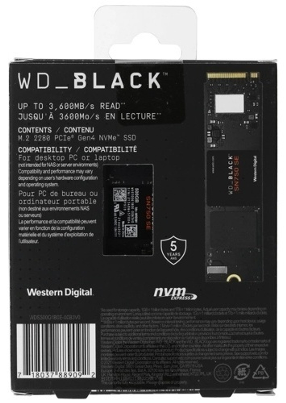 SSD Western Digital WDS500G1B0E 500 ГБ