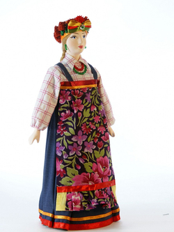 Кукла коллекционная в русском праздничном костюме