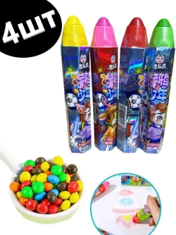 Драже шоколадное Цветные Карандаши 20 г * 4 шт