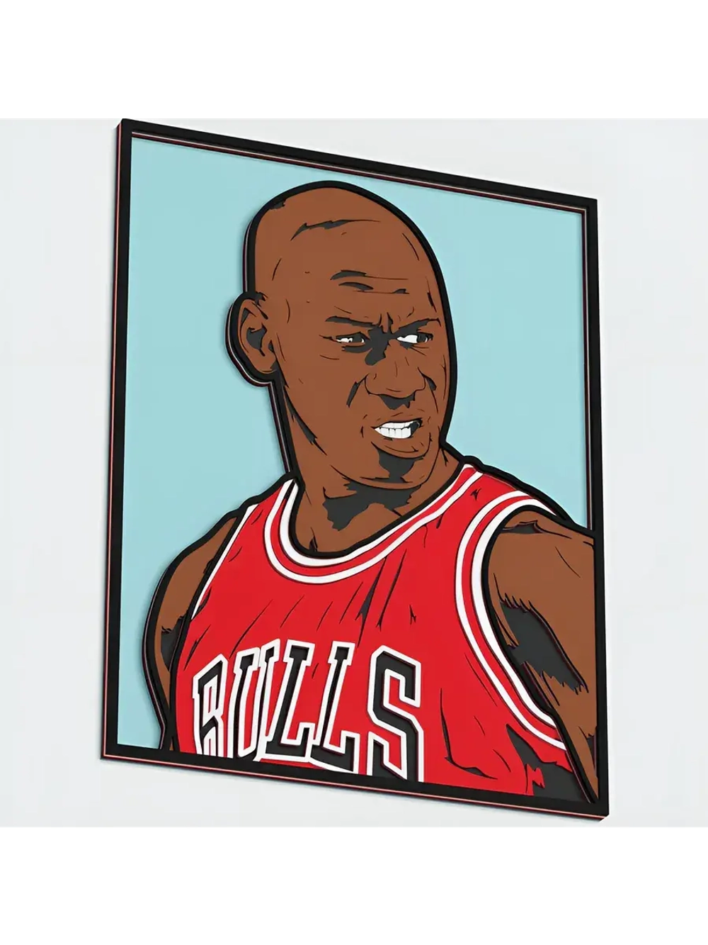 3D Картина по номерам из дерева Майкл Джордан, 23x30 см