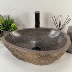 Раковина из речного камня RS-65146 49*33*15 0856