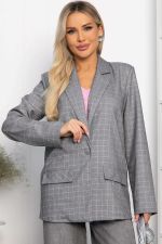 Жакет Хилари (светло-серый) Б14281-7М LT Collection