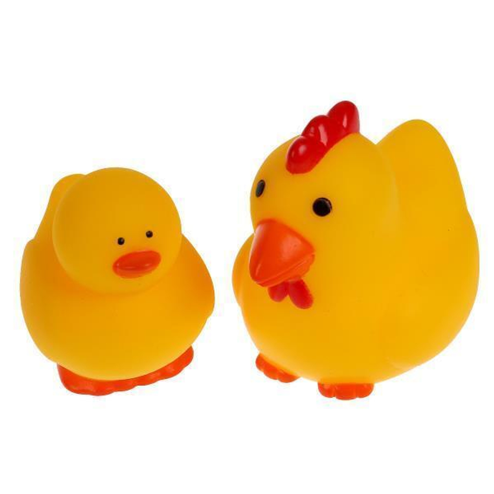 Игрушка для ванны Курочка и петушок в сет. LXB107_165_MOM-1 (Капитошка)