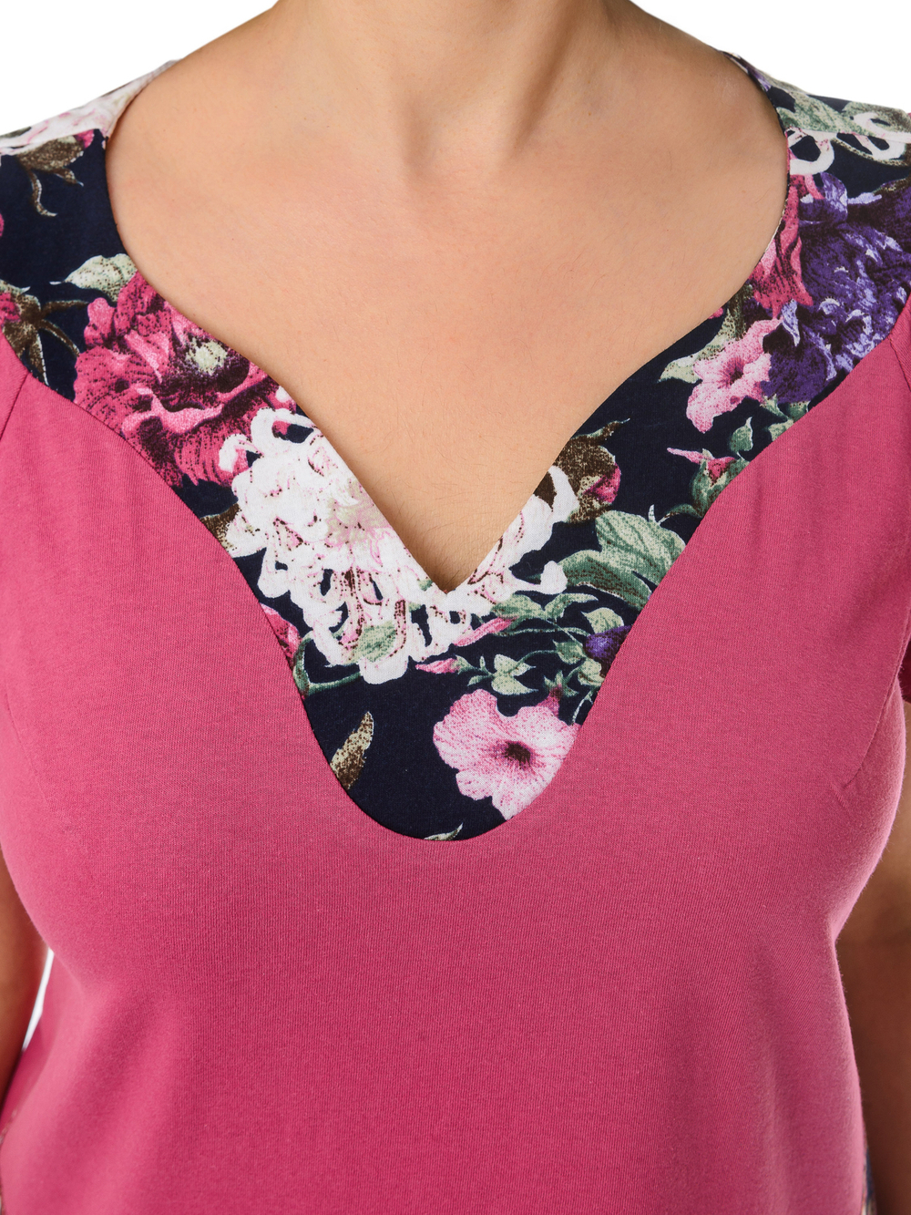 Футболка Фк-166/фуксия-пион