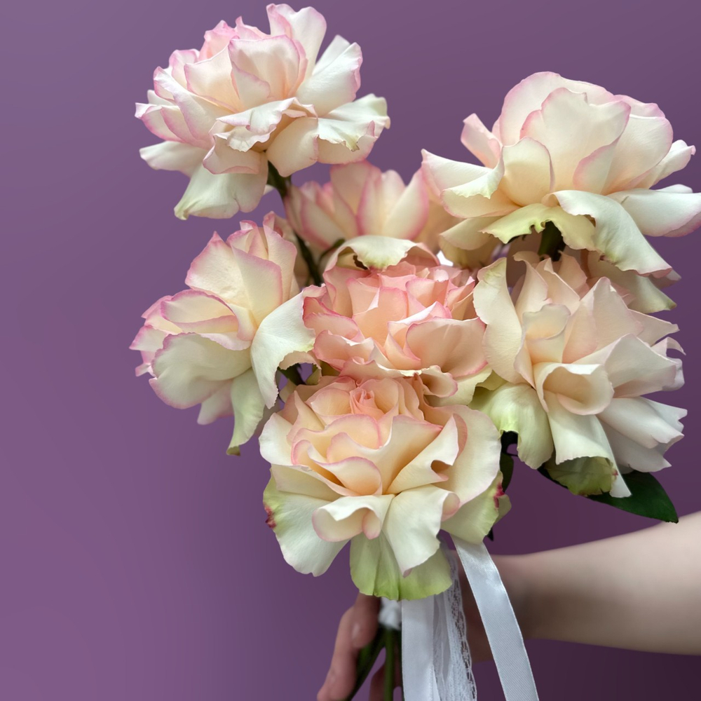 Букет невесты из французских роз #55