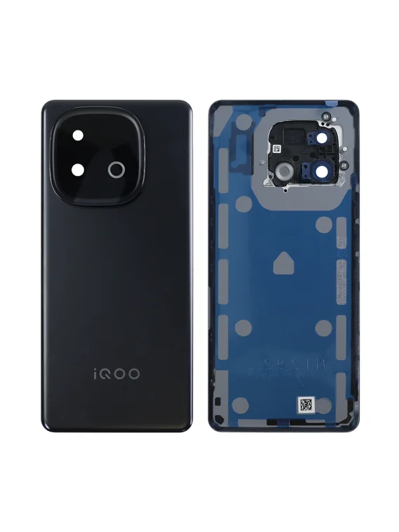 Задняя крышка для Iqoo Neo 10 черная, глобальная версия (Black) со стеклом камеры