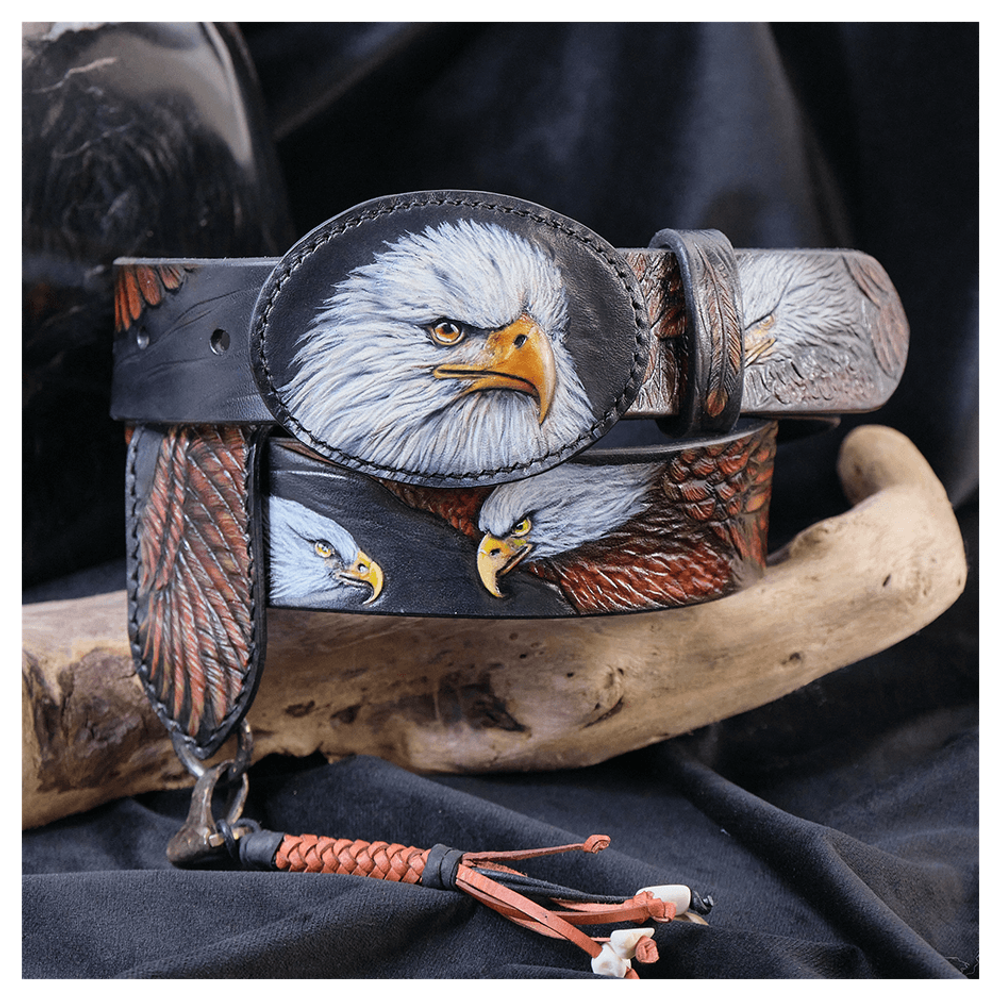 Кожаный ремень «Орел»