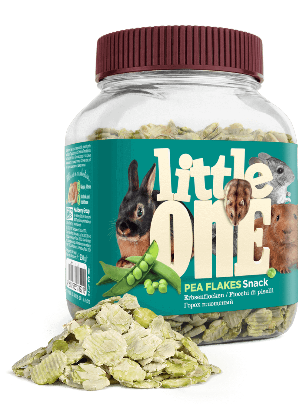 Лакомство для грызунов Little One горошек плющеный 230г