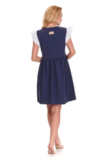 Оригинальная домашняя сорочка с кружевными рукавами (Размер: S) (Цвет: розовый)