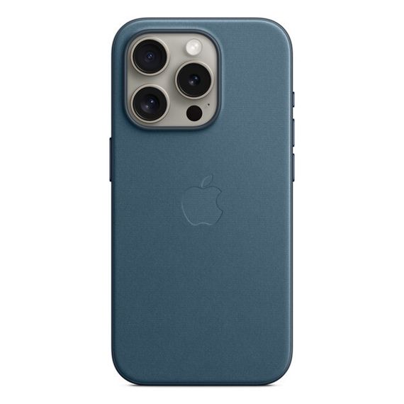 Чехол Apple iPhone 15 Pro FineWoven Case with MagSafe Pacific Blue