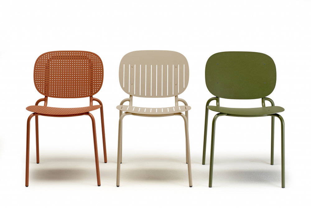 Стул металлический Scab Design Si-Si Dots, оливковый