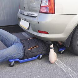 OPT-40130B Лежак ремонтный, подкатной, пластиковый, синий