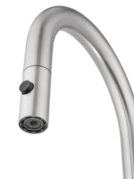 Смеситель для кухни с выдвижным изливом WONZON & WOGHAND, Брашированный никель (WW-A21252-BS)