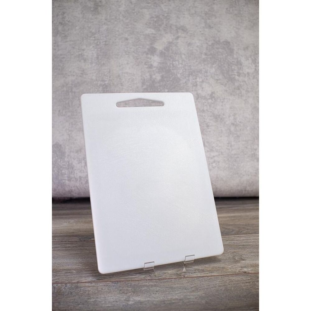 Доска разделочная 355*250*8 мм белая барная пластик P.L.- Barbossa