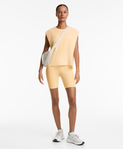 Oysho Топ без рукавов из смесового хлопка, желтый