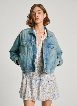Джинсовая Куртка PEPE JEANS  свободного кроя