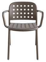 Кресло пластиковое Papatya Bomonti-K, тортора