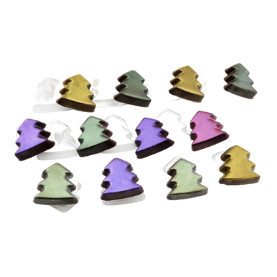 Форма пластиковая "Фигурки" Шоколадные ёлочки 35х35х10 мм