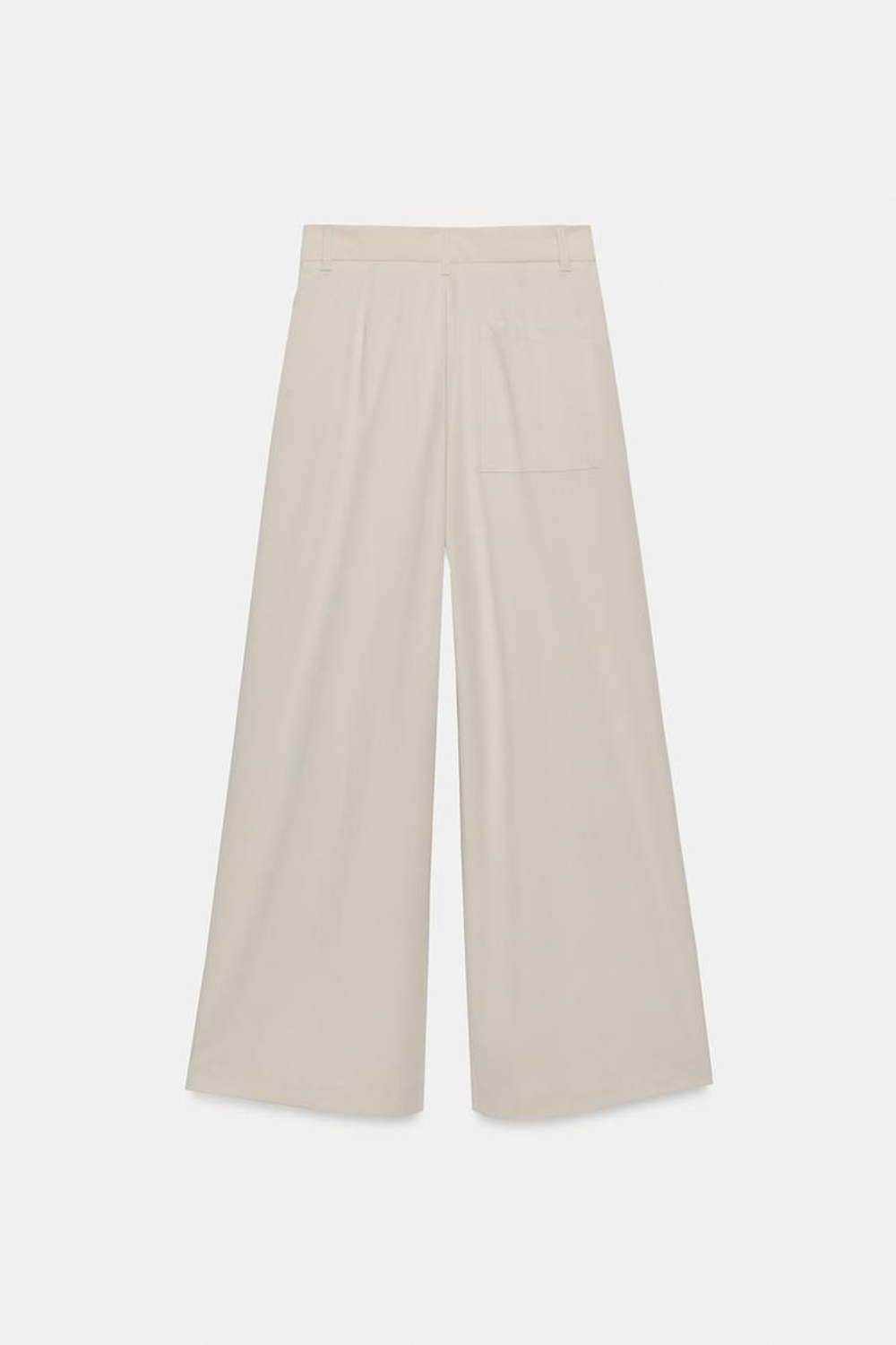 ZARA БРЮКИ С ЗАЩИПАМИ, ЦВЕТ ЛЬДА