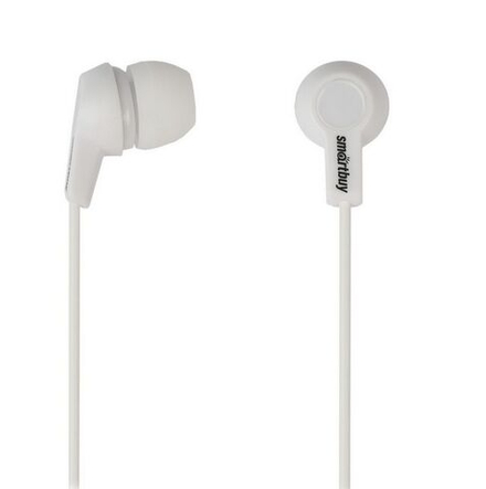 Наушники внутриканальные Smartbuy Jazz, белые, 3 пары силик.вставок