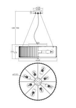 Хрустальная люстра Maytoni Recinto MOD080CL-08CH