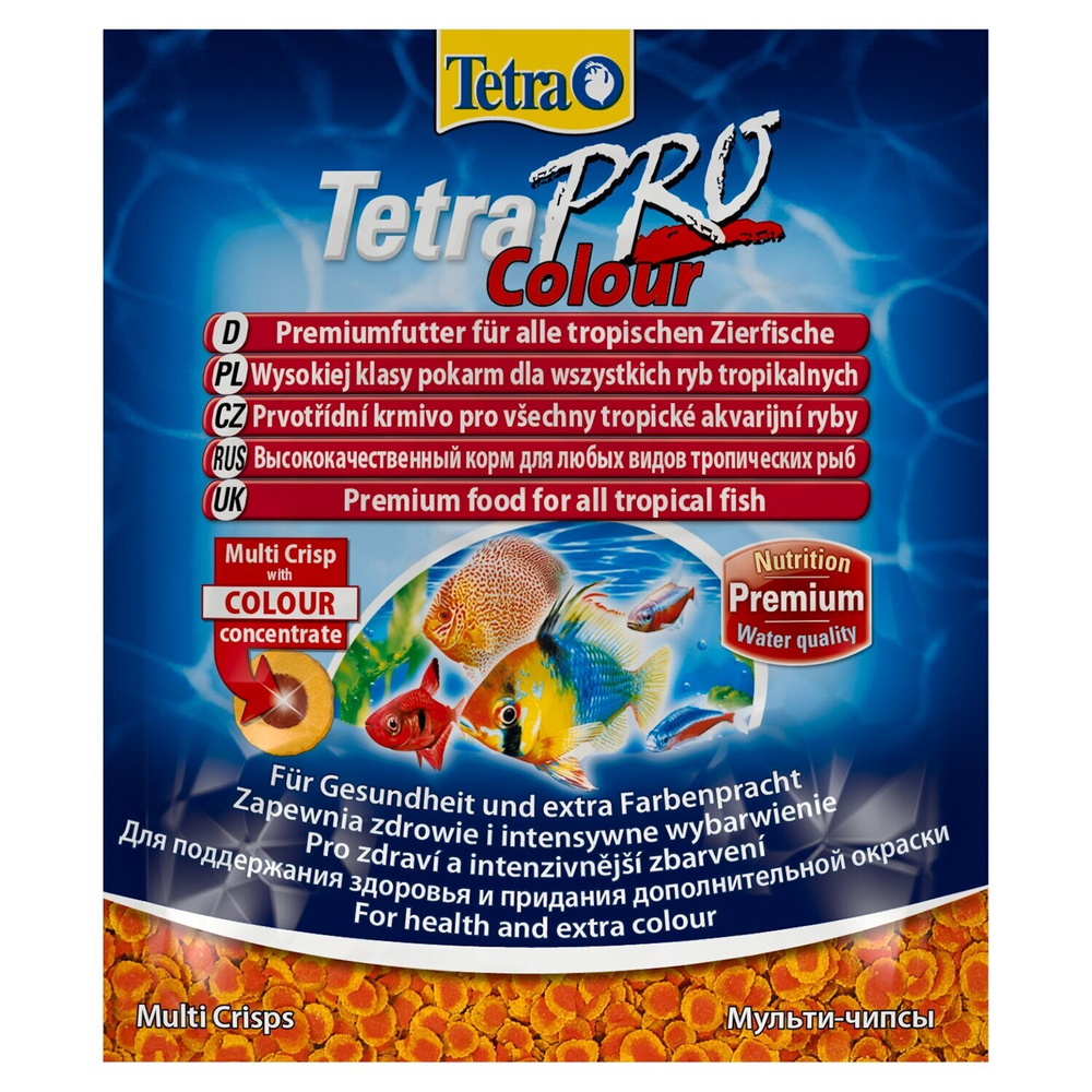 Корм для рыб растительные чипсы для улучшение окраса, 12г TetraPro Colour