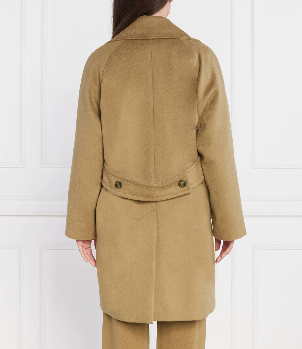 Хлопковое пальто Weekend MaxMara - коричневый(501608336)