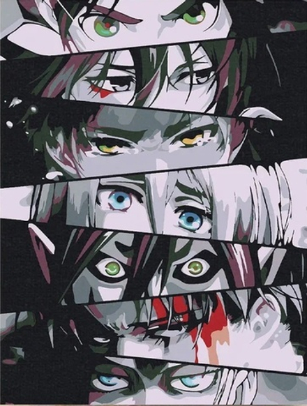 Картина по номерам Атака Титанов - Глаза