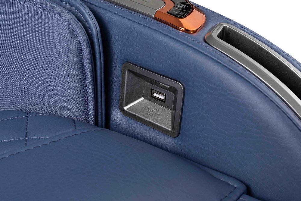 Массажное кресло iMassage Zigzag Blue/White