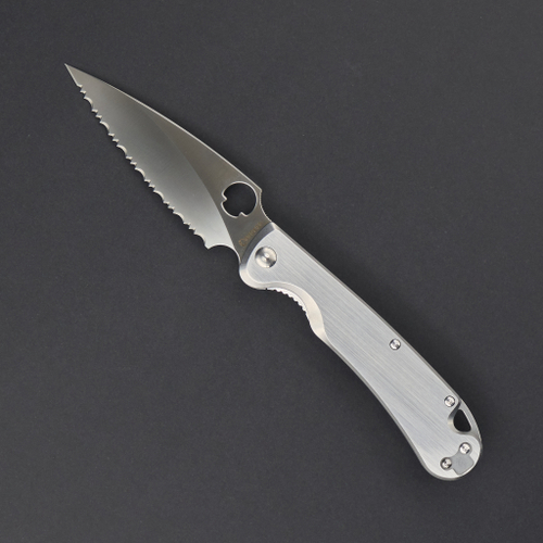 Sting frame lock satin full serrated NF