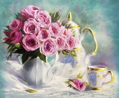 Натюрморт с розами
