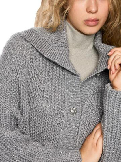 Marc Cain Кардиган вязаный, декорированный пайетками