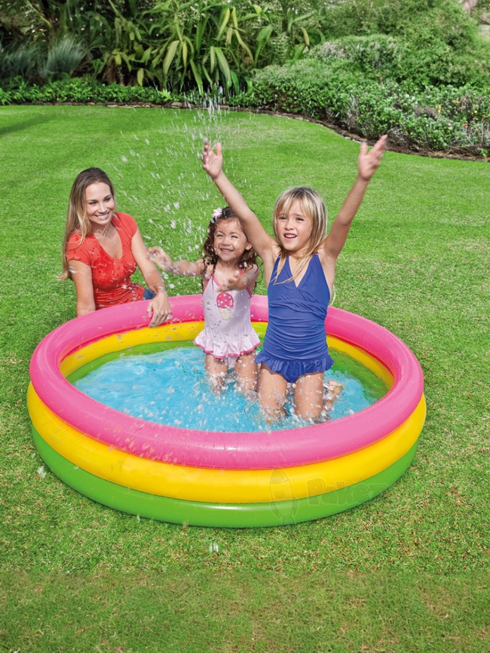 Бассейн детский надувной Радуга 147х33 Intex 57422NP