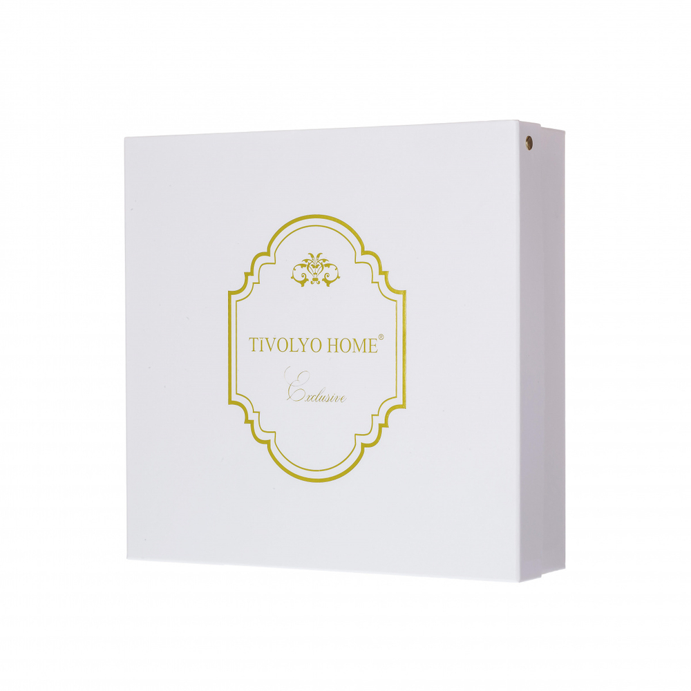 Постельное белье 2 спальное евро Tivolyo home Lidia бежевое