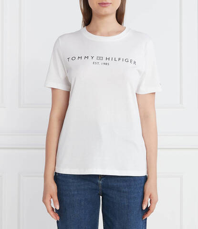 Футболка REG CORP LOGO C-NK SS Tommy Hilfiger - белый(WW0WW40276)