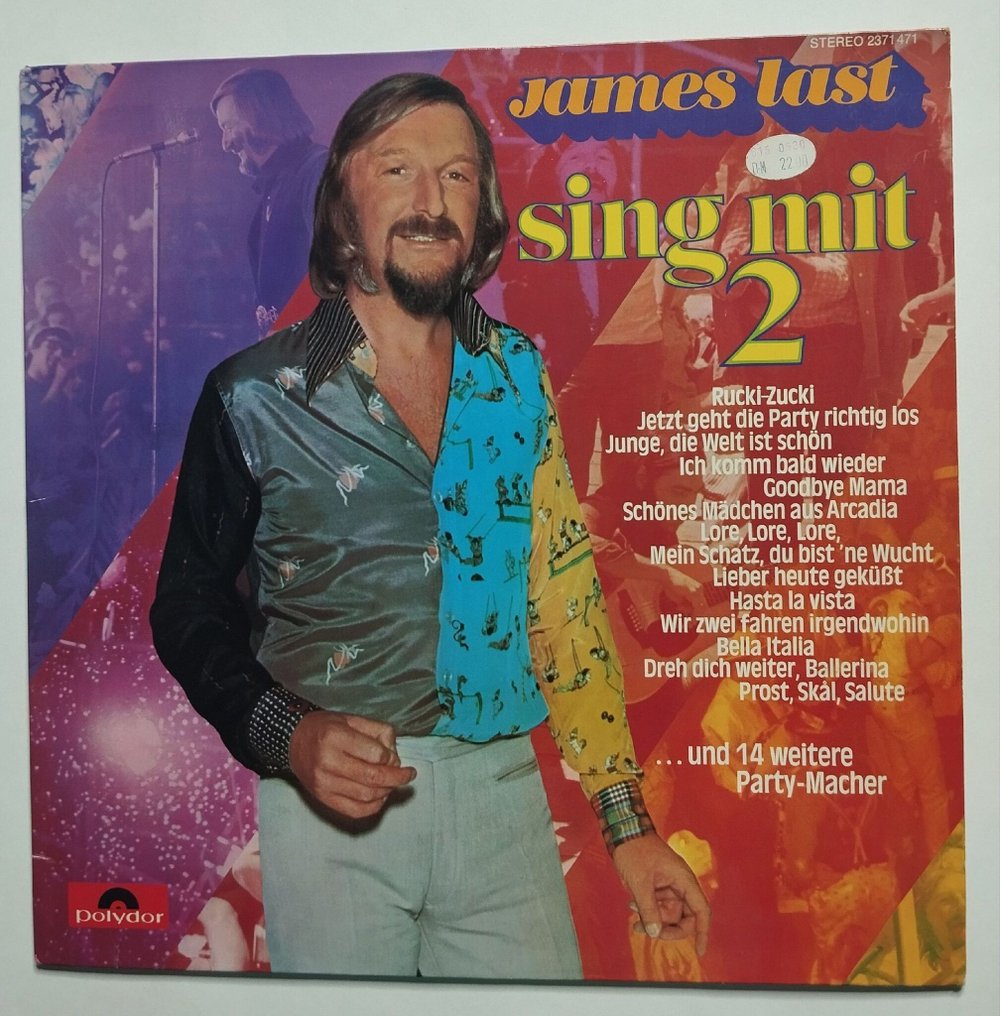 Винтажная виниловая пластинка LP James Last Sing Mit 2 (Germany 1974)