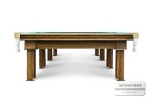 Сибирь СБ 8 ЛДСП (Пул, Ochre, ЛДСП_22, Сукно amp;quot;Euro Pro 50amp;quot; ш1.98м Yellow green, Х/б сетка)