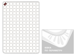 Наматрасник непромокаемый на резинке 160х200х40 German Grass Mattress Cotton Drysoft белый