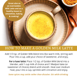 DelighTeas, чай латте с куркумой, аюрведическая смесь Golden Milk, без кофеина, 140 г (5 унций)