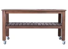 Стол дубовый для гриля Big Green Egg L (тёмный дуб), Craftico