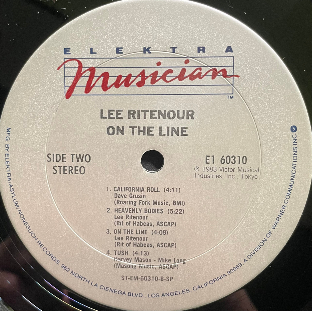 Lee Ritenour ‎– On The Line (США 1983г.)