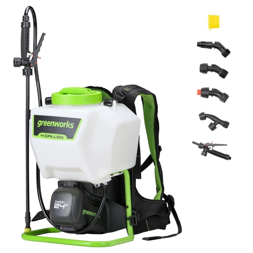 Опрыскиватель аккумуляторный Greenworks Арт. 5300307, 24V, с АКБ 2Ач и ЗУ