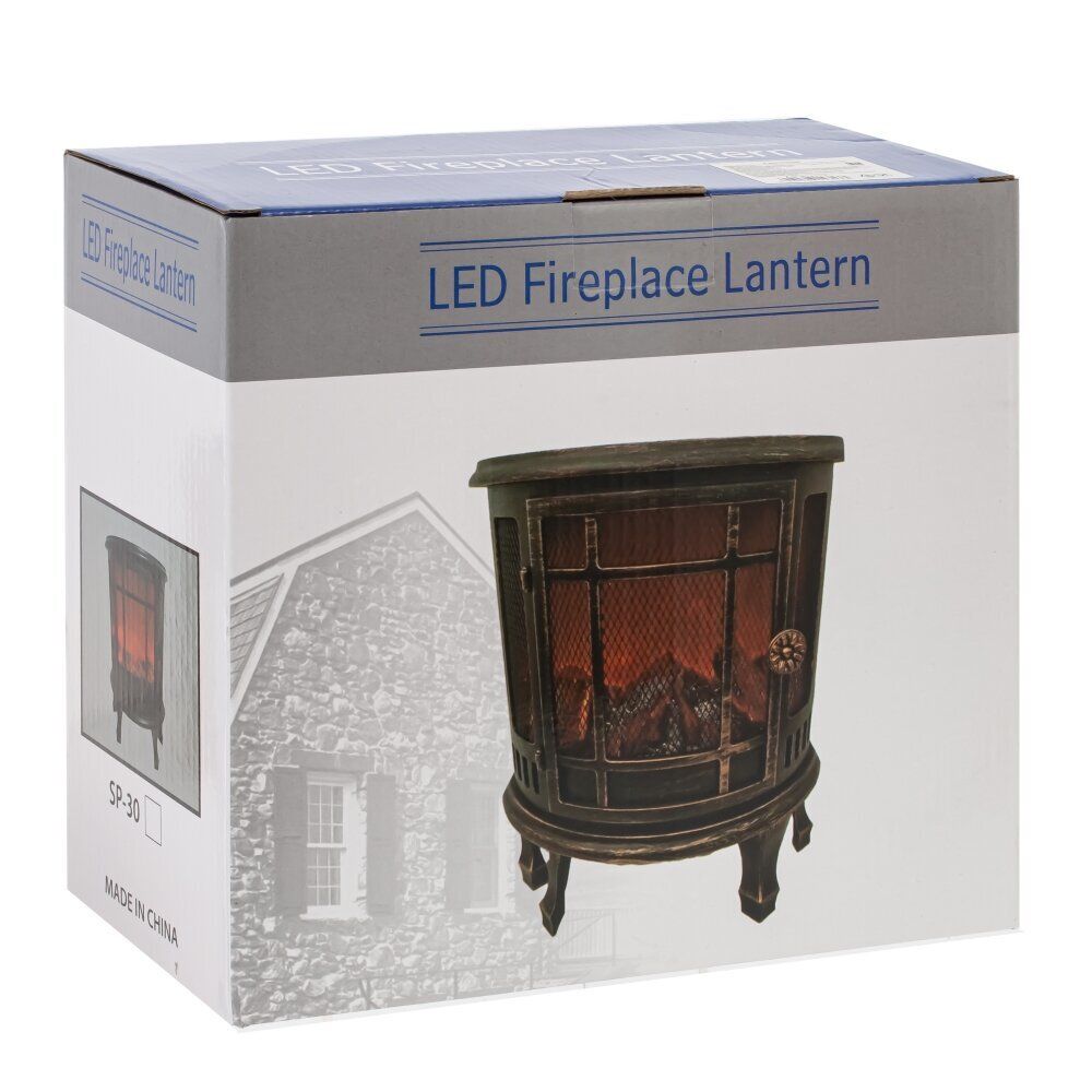 GAEM Изделие декоративное "Камин", L24,5 W12,5 H30 см, (подсветка, USB, 3xLR14 не прилаг.)