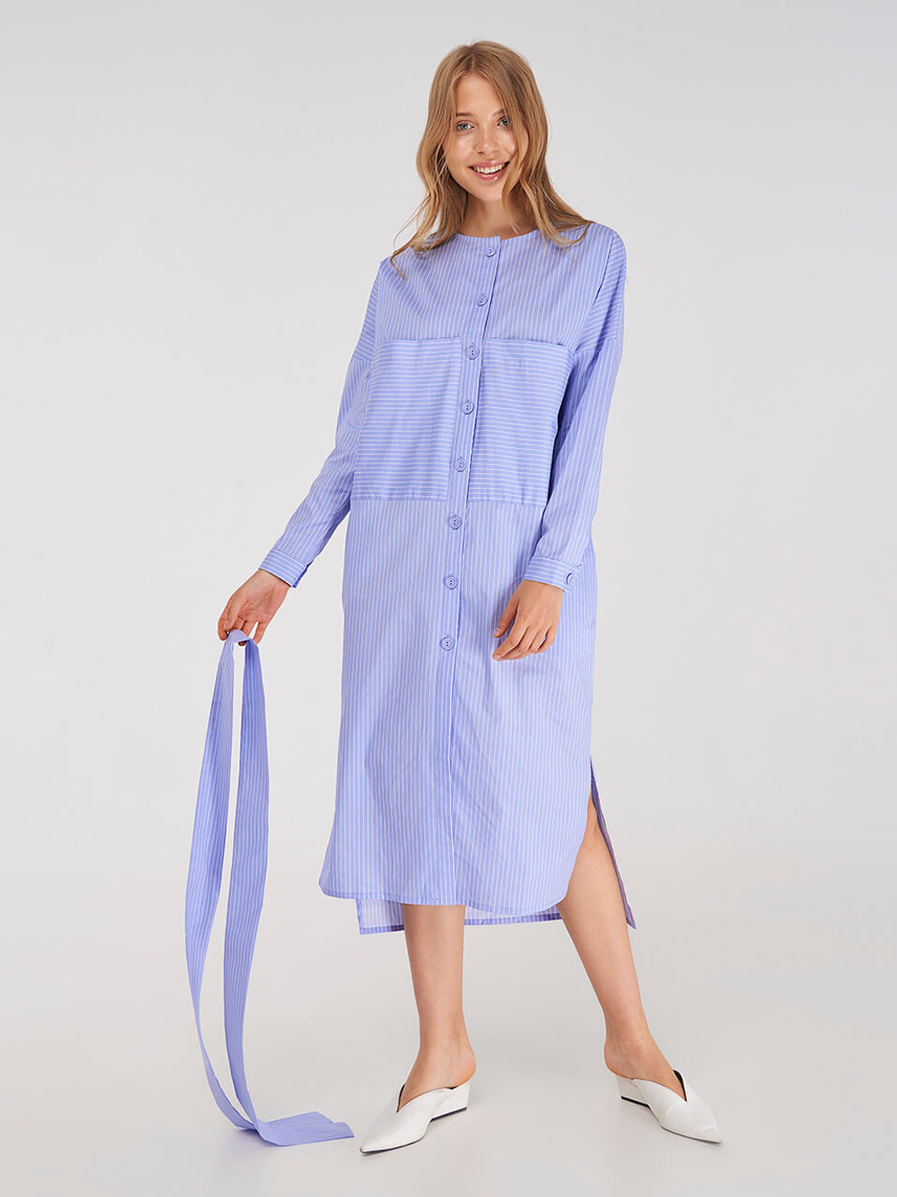 Платье Kimono Stripe Blue