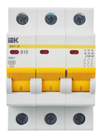 KARAT Автоматический выключатель ВА47-29 3P B 10А 4,5кА IEK