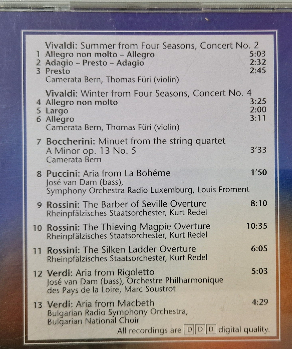 CD: VA — «A selection classical music from italy» (2004)