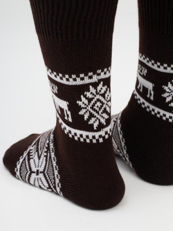 Носки мужские Н007-13 коричневые