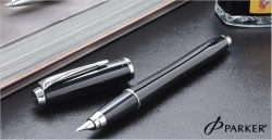 Перьевая ручка Parker Urban F200, цвет: London Cab Black CT, перо: F, цвет чернил: blue, в подарочной упаковке